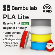 Bambu lab PLA Lite 1KG 1.75 mm Filament 3D Print material with RFID AMS Compatible