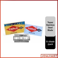 Topaz Stainless Steel Blade 5's/pack / Mata Pisau Cukur (Gillette Nacet Alternative)