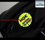 NGK spark plug reflective stickers stickers stickers decals