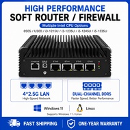 Intel 8505 U300 i3-1215U i3-1235U i5-1245U i5-1335U Soft Router 4×LAN Dual Channel DDR5 Network Fire