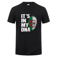 2025 Casual It's In My DNA Algerian Algeria Flag T Shirts Summer Men Cool Cotton Short Sleeve Algeri