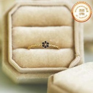 nojess清新甜美鋯石戒指項鍊耳釘套裝新款 日系輕珠寶925純銀飾品
