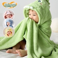 AODUOYAYA Flannel Hooded Baby Towel Baby Bath Towel for Baby Pranela for Newborn Baby Swaddle Kulamb