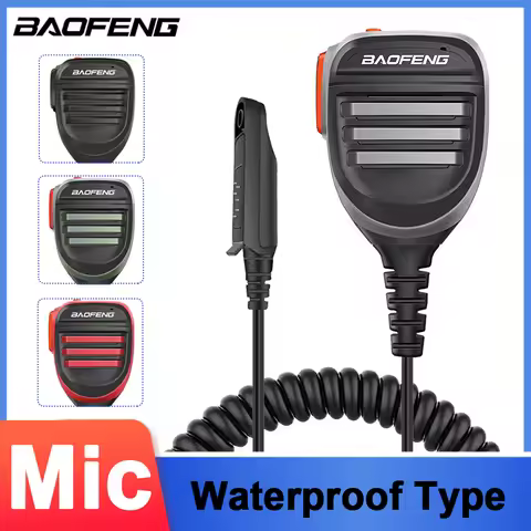 Baofeng UV 9R Walkie Talkie PTT Speaker Mic Waterproof Type Microphone For UV9R Pro Plus UV68 Pro Ma