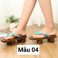 (CÓ SẴN) Guốc Gỗ Nhật Bản Đế Cao Dành Cho Nam và Nữ Guốc Geta Gỗ Đế Cao Quai Chữ Y Phong Cách Nhật B