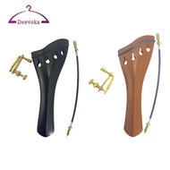 [deevoka] 4/4 Violin Tailpiece with Rope Tuners Kit And Tail Gut for Gift Giving