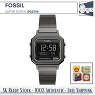 (SG LOCAL) Fossil BQ2546 Slater Digital Stainless Steel Men Watch