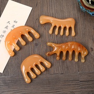Resin Massage Comb Head Meridian Comb Round Tooth Dolphin Comb Acupoint Scalp Massage Head Massage H