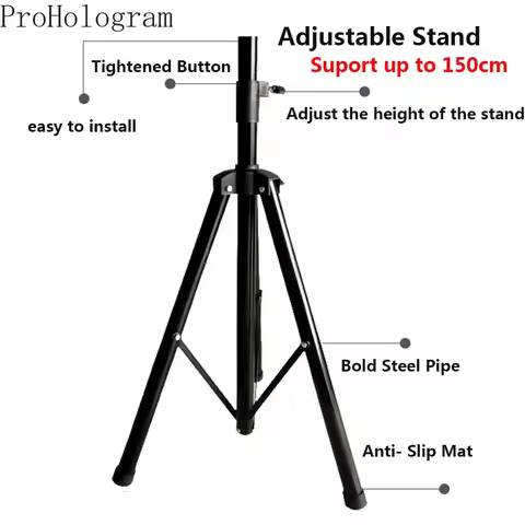 3D Projector Fan Stand Tripod Portable Advertising Fan Tripod Stand for 3d Hologram Fan Projector Ad