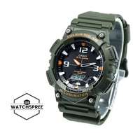 Casio Men's Analog Digital Tough Solar Green Resin Strap Watch AQS810W-3A AQ-S810W-3A
