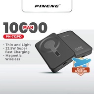 Pineng PN 712PD 22.5W 10000mAh Magnetic Wireless 15W Powerbank Fast Charge Mini Portable Powerbank