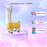 Alpaca Pedestal Cart with Wheels - Stuffed Animal Sitting for Toddlers 5-10 Years Old