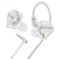 HZSOUND White Snow LCP+PU Diaphragm 10mm Dynamic Driver In-Ear HiFi Earphone