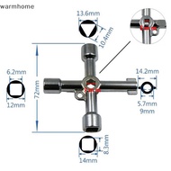 warmhome 4 Way Utility Key for Electric Water Gas Meter Box Cupboard Cabinet Opening Key WHE