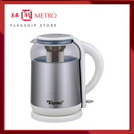 Toyomi 1.8L Electric Glass Kettle With Stainless Steel Tea Infuse WK3362