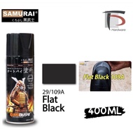 [100% ORIGINAL] SAMURAI STANDARD COLOUR SPRAY PAINT - FLAT BLACK 29/109A (400ML)