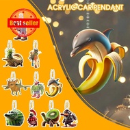 2d Acrylic Flat American Classic Of Mountains And Seas Car Pendant V7g6