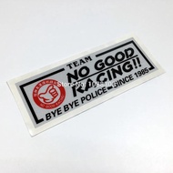 3sizes Japanese JDM Racing NO GOOD RACING Car Sticker Decals Reflective 1194auto parts Car decoratio