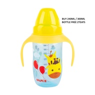 SNAPKIS 240ml PP Training Cup Set Feeding Bottle Stage 2 Bottle BUY 1 FREE 2 TEATS