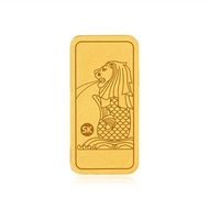 SK Jewellery 999 Gold Merlion Treasure Gold Bar (0.5G)