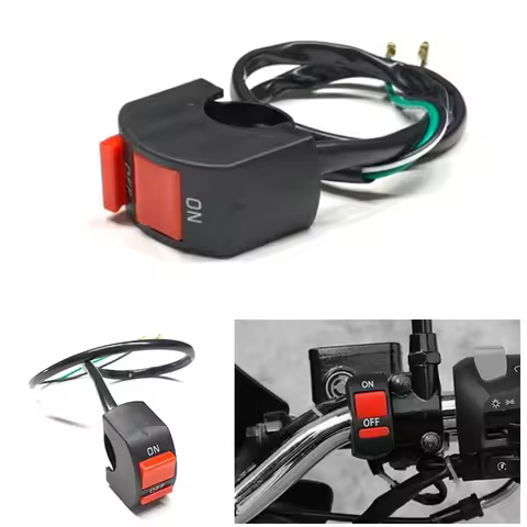Motorcycle scooter Sports car off-road mountain bike tap double flash switch flameout switch headlig