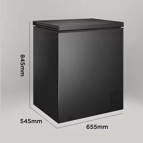 142L Household Freezer 6.8℉to -4℉with Removable Basket Free Standing Top Open Door Compact Freezer 4
