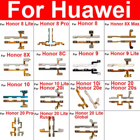 Volume Power Flex Cable For Huawei Honor 8 8x 8C 9 9i 9X 10 10i 20i 20 20s Lite Pro Max Switch Contr