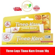 Three legs (3 legs) Tinea-Kare Cream Anti-fungal 10g Clotrimazole 1%w/w tinea