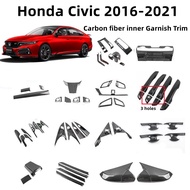 Honda Civic 2016-2021 inner Garnish Trim cover carbon style car accessories