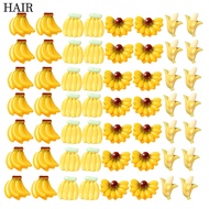 50 Pcs Bananas Indoor Model Artificial Fruit for House Decoration Display 2.17X1.79X1.79CM
