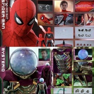 Spiderman far from home（全新圓貼未開）（一套不散賣Hot Toys Hottoys Spiderman ffh & Mysterio mms542 mms 542 mms556