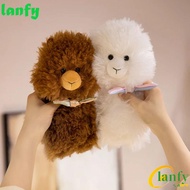 LANFY Alpaca Plush Toys, Chubby Face PP Cotton Plush Llama Dolls, Cute Soft Fluffy Collection Animal