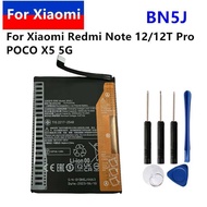 New Bn5j Original Battery 5000Mah/4900Mah For POCO X5 5G , Xiaomi Redmi Note 12 5G Mobile Phone Batt