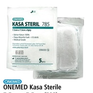 Onemed 785 Sterile Gauze 7.5x7.5cm 8 Ply 5 Pcs | Wound Gauze