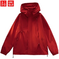M-5XL UNIQLO Women's Waterproof Jacket Outdoor Sports Windproof Waterproof Mountaineering Jacket