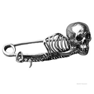 Gothic Skull Lapel เข็มกลัด Punk Creative Lapel เข็มกลัดฮาโลวีน Retro Skull Pin Dark Gothic เข็มกลัด