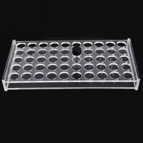 1.8/2/3/5/10/20/30/40/60ml Vial 30/50 Hole Clear Storage Plate Laboratory Glass PMMA Penicillin Samp
