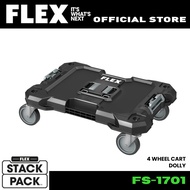 FLEX FS1701 STACKPACK 4 Wheel Cart Dolly / Heavy Duty Dolly Tool Box