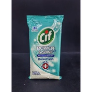 30 thick Wipes Cif Power & Shine