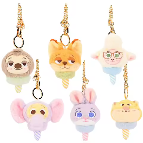 Disney Zootopia Keychain by Nick Wilde, Judith Laverne Hopps - Bag, Key, Car Decor, Pendant, Birthda