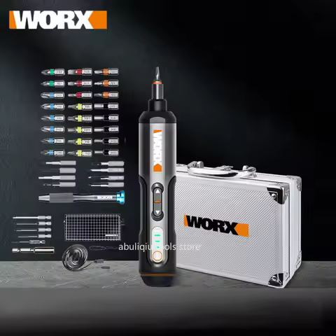 Worx 3.6V Cordless Electrical Screwdriver Set WX240.5 Smart Mini Electric Screwdrivers USB Rechargea