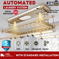 JINQUANJIA Laundry Rack Automated Smart Laundry System +standard Installation Clothes Drying Rack 5 Years Warranty