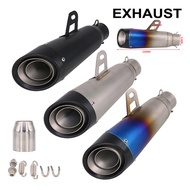 Universal Stainless Steel Muffler Silence exhaust pipe for Motorcycle Scooter  Motocross Muffler Exh