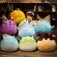 Genshin Impact Slime Plush Toys Cute Thunder Anemo Geo Chora Pyro Plush Dolls Dango Cushion Throw Pillow Slimes Toy Children's