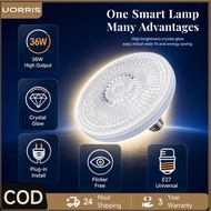 UORRIS 36W E27 Lampu UFO Kristal Crystal Ceiling Light Lampu Siling UFO LED Mudah Pasang Lampu Hiasa