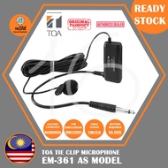 TOA EM-361 / EM-360 Tie-Clip Microphone With 7 Meter Cable (EM361/EM360)