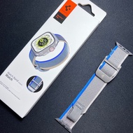 SPIGEN Magic Trail Loop Band Metal Buckle Nylon Strap For Apple Watch Ultra Ultra2 49mm Series 9/8/7/6/5/4/3/2/1/SE (44mm 42mm 45mm) Wristband Belt Bracelet