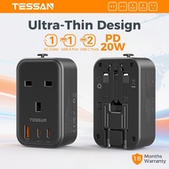TESSAN Multi Plug Extension Adapter with USB, Surge Protector Power Socket Safety Mark Charger