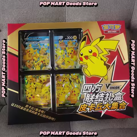 In Stock 100% Original Pokemon Ptcg Card Quartet Coupling V-Union Gift Boxes Pikachu Big Gather Moru
