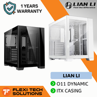 Flexi Tech LIAN LI PC-O11 DYNAMIC MINI PC Desktop ITX Case Black / Snow White